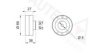 AUDI 074109243K Deflection/Guide Pulley, timing belt